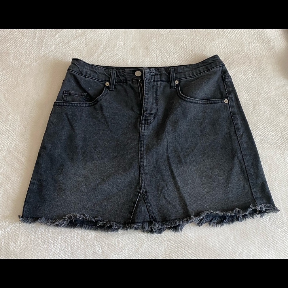 Black jean skirt from target